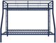dhp furniture® Dusty Blue Twin/Full Bunk Bed-3