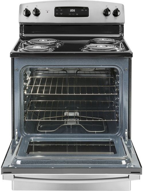 GE® 30" Stainless Steel Freestanding Electric Range-1