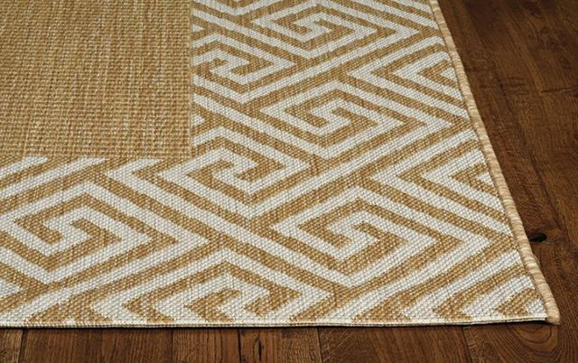 KAS Rugs Provo Natural Greek Key 5'x8' Area Rug-1