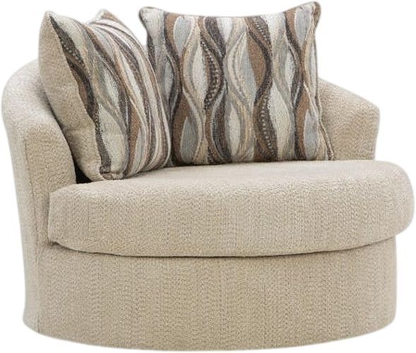 Signature Design by Ashley® Lofwood Oatmeal Swivel Accent Chair-0