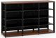 Salamander Designs® Synergy Triple 40 AV Cabinet-Dark Cherry/Black-0