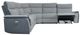 Homelegance® Maroni 6-Piece Gray Modular Power Reclining Sectional with Power Headrest-4