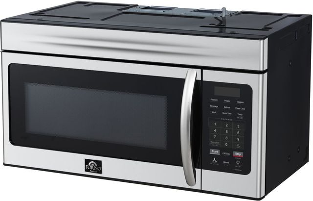 FORNO® Scalo Series Espresso 1.6 Cu. Ft. Fingerprint Resistant Stainless Steel Over The Range Microwave -1