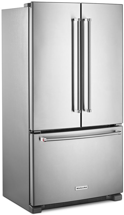KitchenAid® 36 in. 20.0 Cu. Ft. Stainless Steel Counter Depth French Door Refrigerator-2