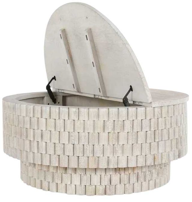 Classic Home Norwood Cream 40" Round Coffee Table-1