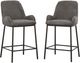 Primo™ International 1017 2-Piece Grey Upholstered Counter Chair Set-1