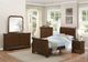 Mazin Furniture Abbeville Brown Cherry Twin Sleigh Youth Bed-2