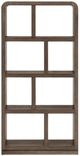 Crestview Oxford Dark Brown 8-Shelf Etagere-2