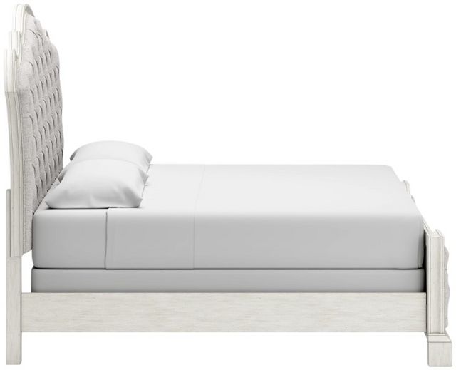 Signature Design by Ashley® Arlendyne Antique White King Upholstered Bed-4