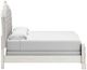 Signature Design by Ashley® Arlendyne Antique White King Upholstered Panel Bed-3