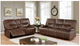 Furniture of America® Chantoise Brown Power Motion Sofa-3