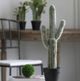 A & B Home Green Artificial Saguaro Cactus in Black Pot-3