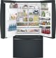 GE Profile™ 22.23 Cu. Ft. Black Slate Counter Depth French Door Refrigerator-3