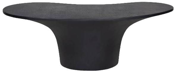 Moe's Home Collection Yumi Black Fiberglass Outdoor Coffee Table-2