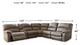 Benchcraft® Segburg 4-Piece Driftwood Power Reclining Sectional-2