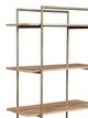 Bassett Mirror Adrienne Antique Brass/Brown Etagere-2
