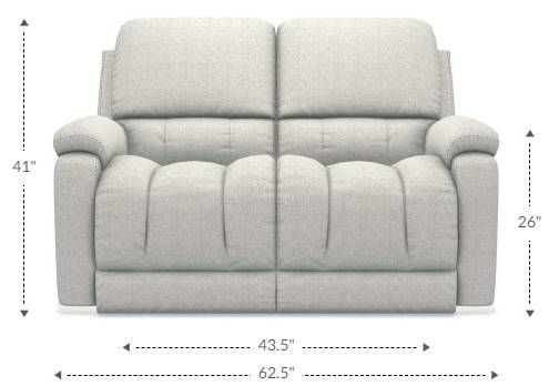 La-Z-Boy® Greyson Ice Leather Manual Reclining Loveseat-4