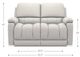 La-Z-Boy® Greyson Ice Leather Manual Reclining Loveseat-4