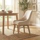 LH Home Gia Light Driftwood/Sand Curved Dining Chair-1