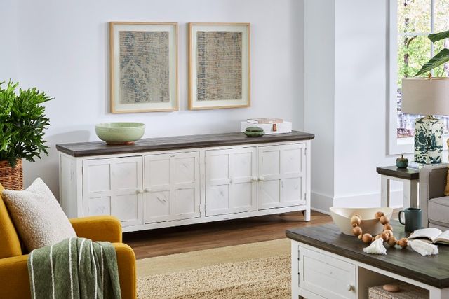 aspenhome® Mesa Antique White 86" Console-2