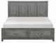 Homelegance® Garretson Gray Eastern King Platform Storage Bed-2