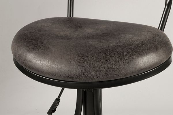 HH2 Home Athena Black Swivel Adjustable Stool-3