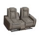 Elements International Lantana Two-Toned Power Reclining Lift Console Loveseat-0