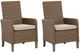Signature Design by Ashley® Revare Beach 2-Piece Beige Fabric/Resin Wicker Outdoor Arm Chair-0