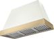 AGA Euclid 48" White Wall Mounted Range Hood  with Brushed Brass Trim-0