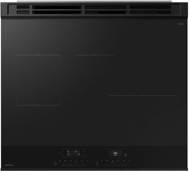 Samsung Bespoke 30" Matte Black Steel Slide In Induction Range-4