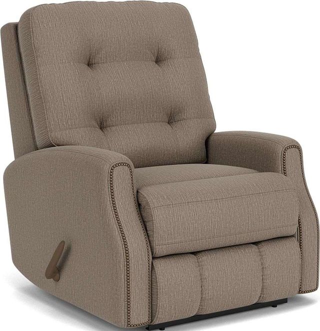Flexsteel® Devon Brown Pewter Manual Rocking Recliner-0