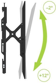Kanto Black Extendable Tilt TV Wall Mount-1