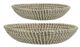 A & B Home Beige Woven Seagrass Bowl-0
