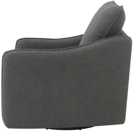 Coaster® Madia Boucle Charcoal Grey Upholstered Swivel Glider Chair-3