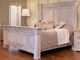 International Furniture Direct Terra 4-Piece White Wood Queen Bed Set-1