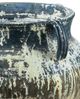 Currey & Company Agrigento Antique White/Blue Drip Planter-3