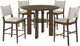 Coaster® Ottowa 5-Piece Brown/Light Tan Counter Height Dining Table Set-0