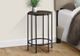 Monarch Specialties Inc. Dark Oak End Table with Black Metal Base-2