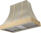 AGA Cascade 36" Fawn Wall Mounted Range Hood  with Brushed Brass Trim-0
