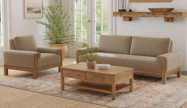 International Furniture Direct Sedona Brown 69" Loveseat-1