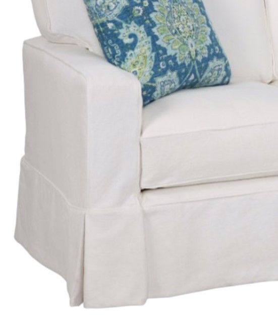 Four Seasons Customizable Caroline 3-Seat Slipcovered Sofa-1