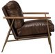 Classic Home Christopher Brown/Truffle Brown Leather Club Chair-3