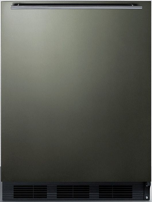 Summit® 5.1 Cu. Ft. Black Stainless Steel Under the Counter Refrigerator-0