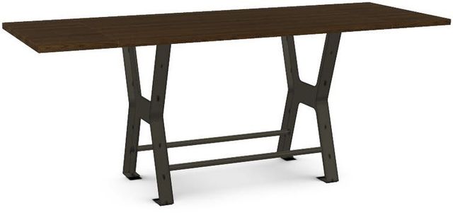Amisco Customizable Parade 42" Solid Ash Short Bar Table with Two Leaf's-0