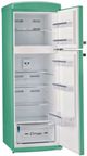 Unique® Appliances Classic Retro 24" 11 Cu. Ft. Ocean Mist Turquoise Counter Depth Top Freezer Refrigerator-3