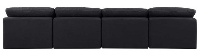 Meridian Furniture Indulge 4-Piece Black Armless Sofa-3