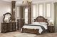 Furniture of America® Leovanni Dark Brown Wood Queen Panel Bed-0