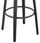 Armen Living Daxton Gray/Matte Black 30" Bar Stool-4