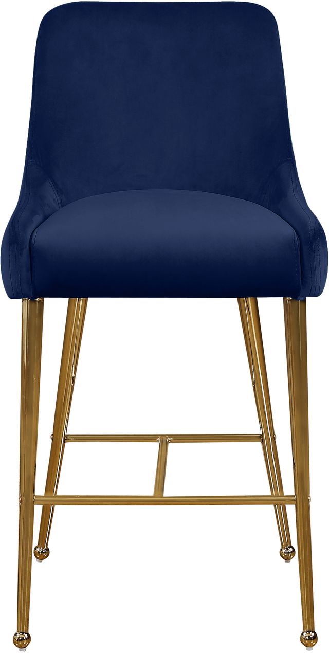 Meridian Furniture Owen Navy Velvet Counter Stool-2