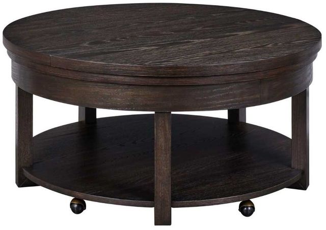 Liberty Furniture Weston Peppercorn Round Lift Top Cocktail Table-0